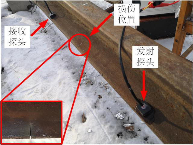 軌底損傷檢測實驗現場 軌底損傷檢測實驗現場