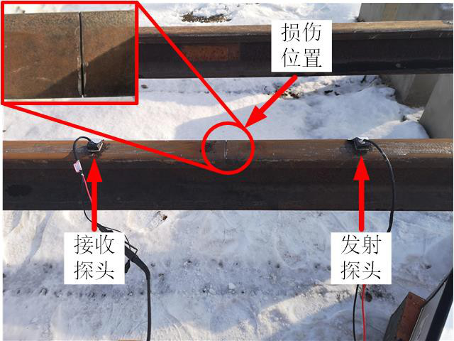 軌頭損傷檢測實驗現場 軌頭損傷檢測實驗現場